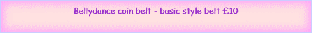 Bellydance coin belt - basic
